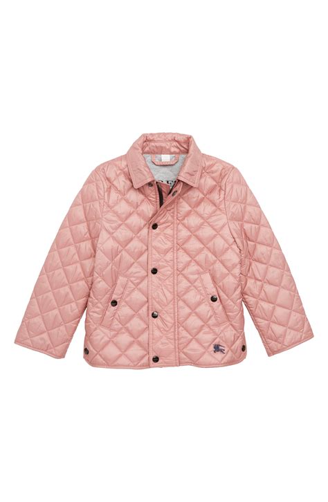 burberry rain jacket kids|Burberry girls' diamond quilted jacket.